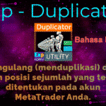 Duplikasi dan banyak deal/posisi di terminal MetaTrader. Naikkan atau turunkan lot. Kelola posisi tambahan dengan aturan Anda: Stoploss, Takeprofit, dan TrailingStop.