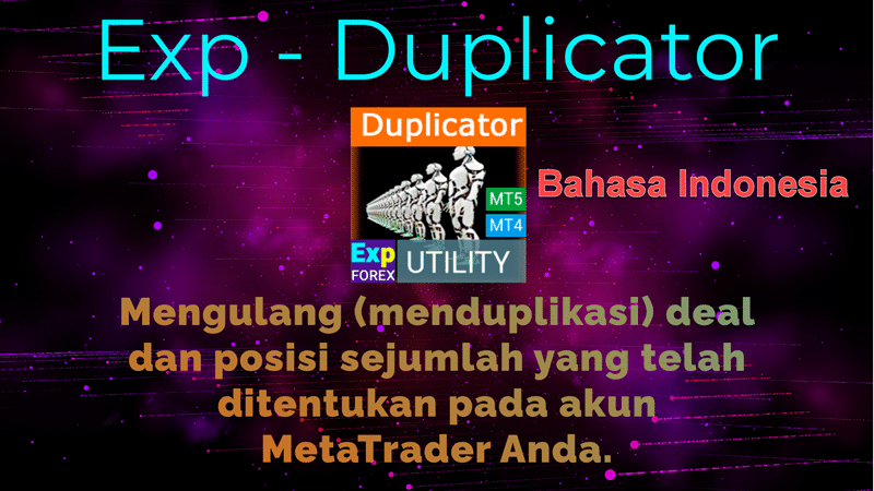 Duplicator - Duplikasi transaksi/posisi di terminal MetaTrader Video Thumbnail