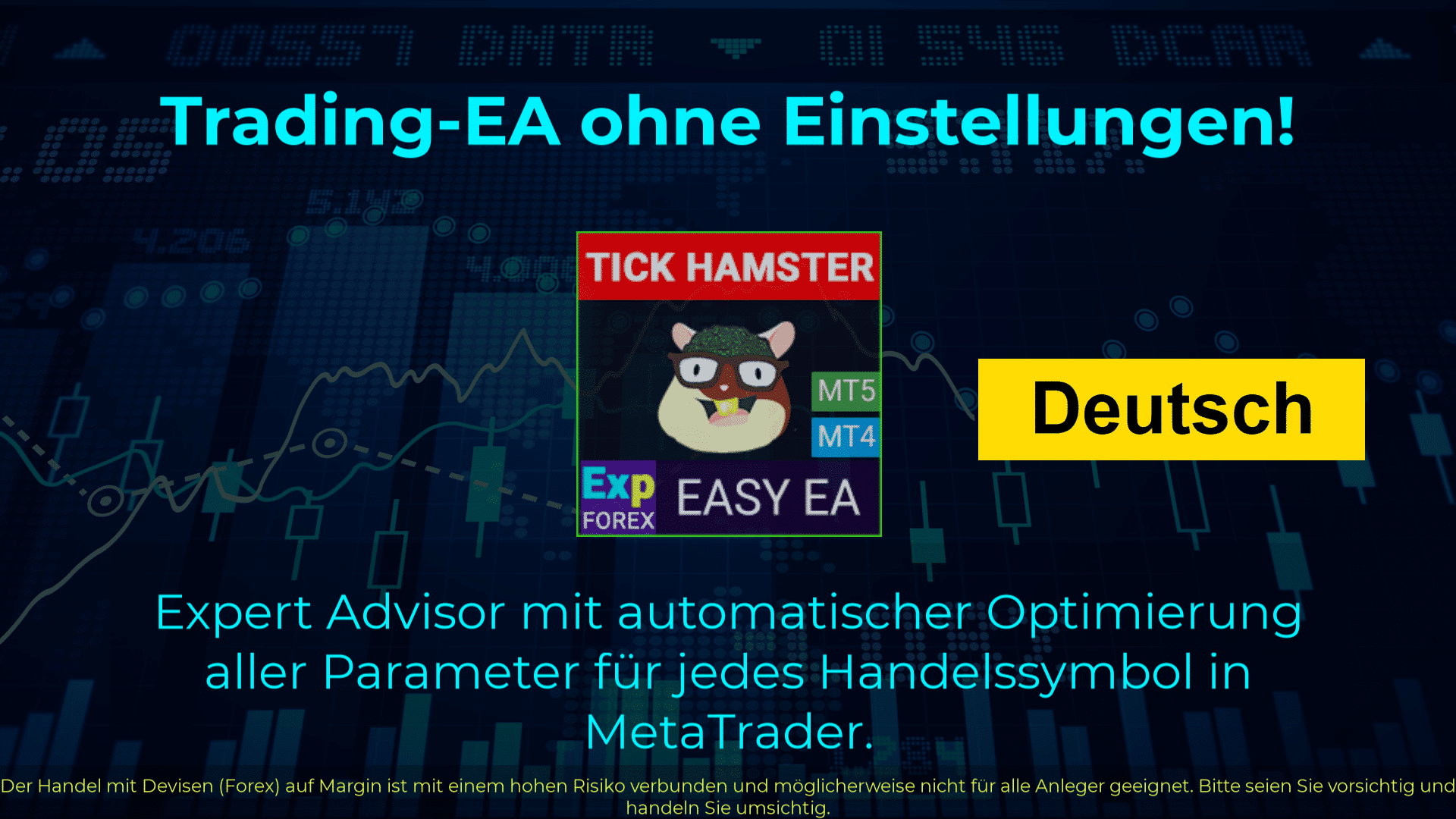 Video über Exp – Tick Hamster Ein automatisierter Trading-Roboter, bekannt als Expert Advisor, spezialisiert sich auf Scalping-Techniken. Dieser EA wurde entwickelt, um die Parameter automatisch auszuwählen und zu optimieren, wodurch er besonders effizient und effektiv arbeitet.