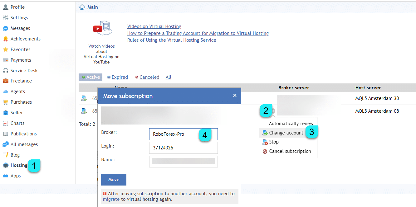 cdx VPS change