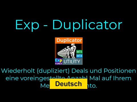 Duplicator - Duplizierung von Trades/Positionen auf den MetaTrader-Terminals Video Thumbnail