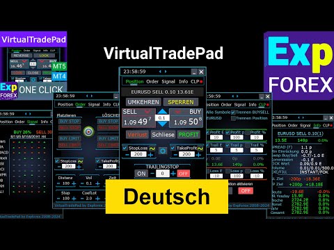 VirtualTradePad (VTP) Handelspanel. Trade Pad für One-Click-Trading über Chart und Tastatur Video Thumbnail