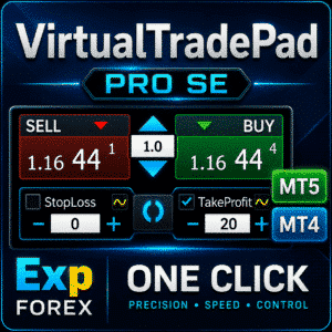 VirtualTradePad PRO SE แผงเทรดระดับมืออาชีพสำหรับ MetaTrader MT4 และ MT5