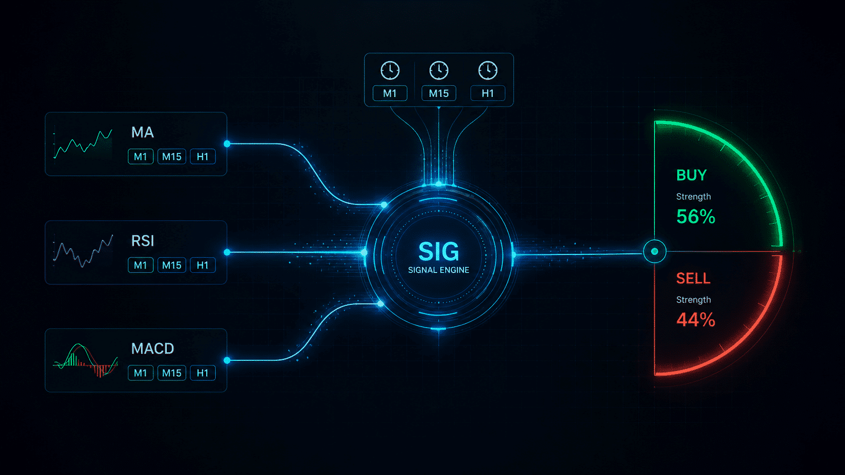 SIG tab: signal matrix, custom set configuration and signal-management controls. Video Thumbnail