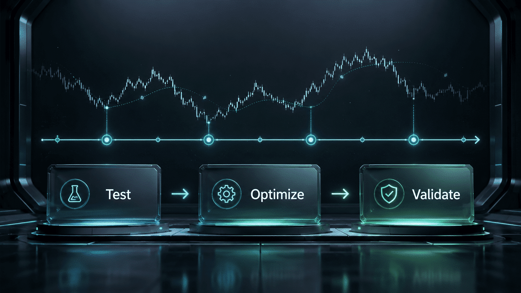 Strategy Tester workspace: visual chart, panel controls, position information, AVG levels and tester playback tools. Video Thumbnail
